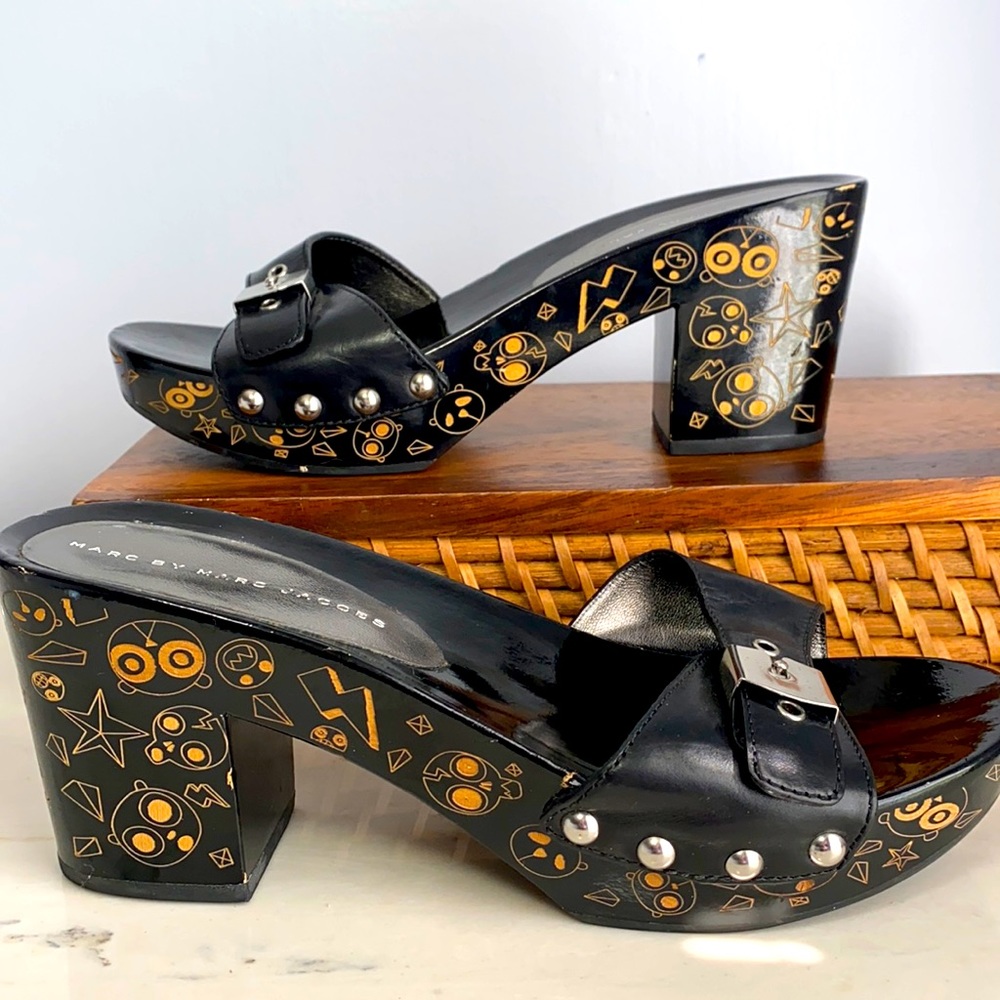 Marc by Marc Jacobs Harajuku Wooden Clogs 8